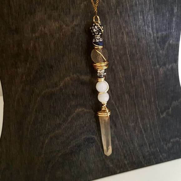 Clear Quartz Crystal Wand - Picture 8 of 9